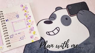 plan with me 🌷 may bullet journal setup // floral theme