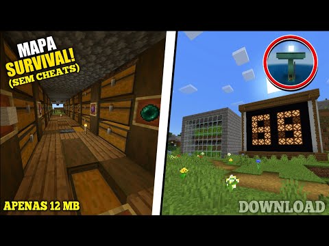 DOWNLOAD MAPA SURVIVAL LEVE DE APENAS 12 MB, COM FARMS, SALA DE BAÚS E ITENS - MOSTRANDO MAPAS #19