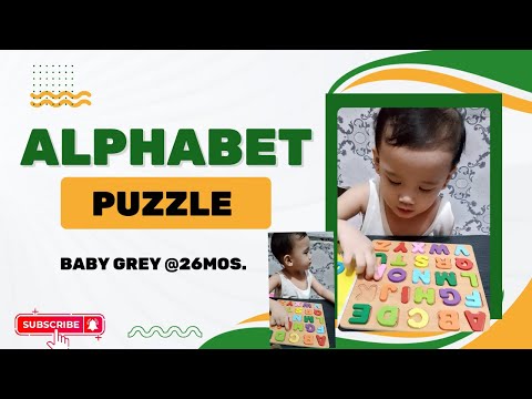 ALPHABET PUZZLE | BOOSTING PRODUCTIVITY AT HOME    #26months #puzzlegamer #alphabet #learnandenjoy