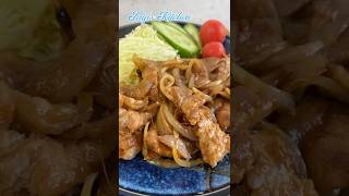 Making SHOGAYAKI (Ginger Pork stir fry) 〜豚の生姜焼き〜 #Shorts | easy Japanese home cooking recipe