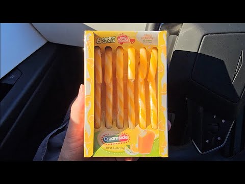 Dollar Tree Item Review Good Humor Orange Creamsicle Candy Cane Canes Taste Test