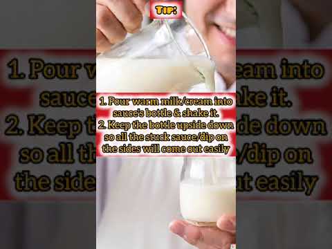 Sauces stuck at the end of bottle #shorts #shortvideo #short #sauce #tips #tip #howto #kitchentips