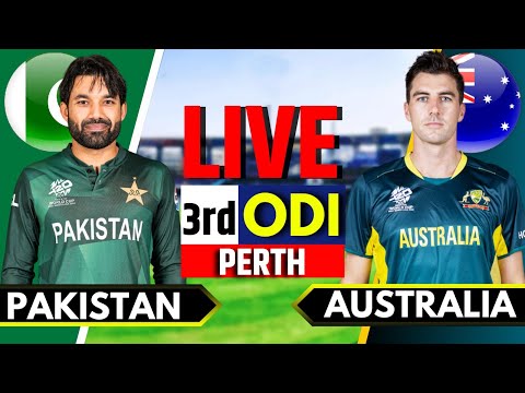 Pakistan vs Australia, 3rd ODI | Live Cricket Match Today | PAK vs AUS Live Match Today | PAK vs AUS