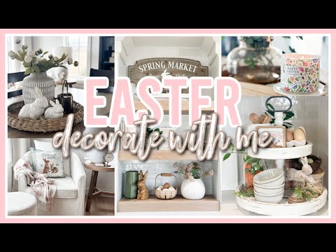 EASTER DECORATE WITH ME 2024 | SPRING KITCHEN DECOR IDEAS