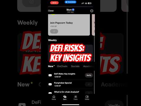 DeFi Risks: Key Insights Blum Code Verification | Blum Verification Code 30 October #blum