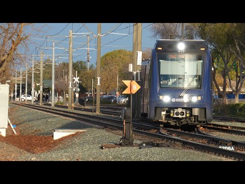 SACRT Gold Line Uses Crossover Near Zinfandel Dr, Rancho Cordova CA | Dec 14, 2024