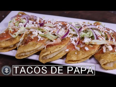 Tacos de Papa - Potato Tacos - Mexican Food