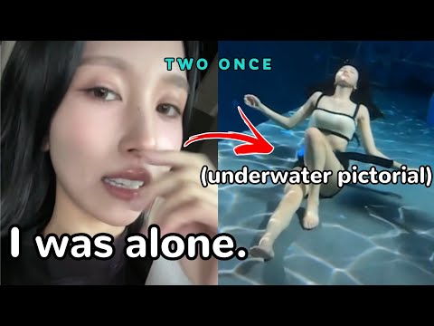 mina *shocks* staff during underwater jacket filming (ft. diver minguin)