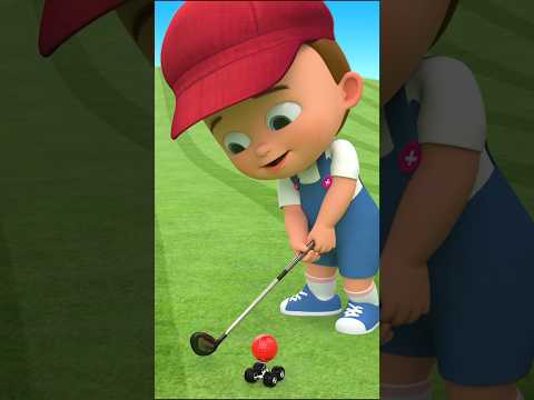 #Shorts Golf Balls 3D for Kids Children Toddlers Games | Little Baby Fun Play Golf Game