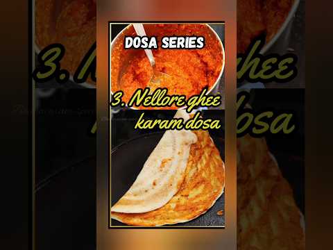 Dosa series - Nellore ghee karam dosa recipe #nellore #gheekaramdosa #nellorekaramdosa #dosa #food