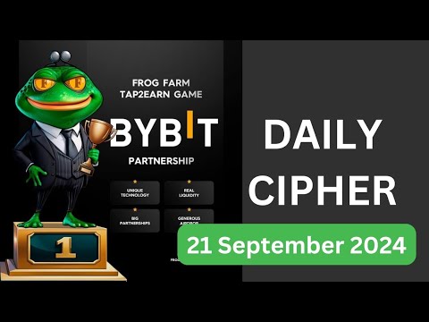 Frog 🐸 Farm Daily Cipher 21 September 2024 | Crypto Airdrop