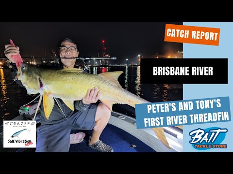 Crazee Salt Vibration Lure 80: Peter and Tony's First Brisbane River Threadfin