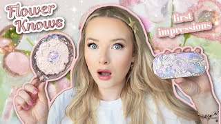 THE MOST BEAUTIFUL MAKEUP BRAND EVER  🎀 ✨🧚 testing Flower Knows + first impressions review