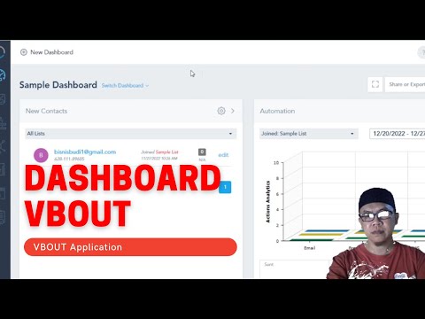 Vbout Dashboard The Complete Marketing Automation. (Penampakan Dashboard Vbout).