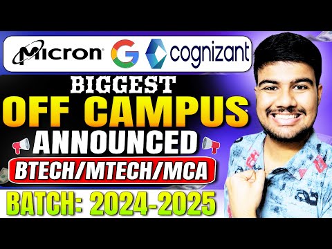 🚨Biggest Off-Campus Hiring 2024/2025 | Cognizant, Micron & Samespace Are Hiring! Don’t Miss Out!🚀