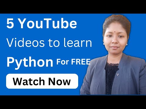 5 Best YouTube Videos to learn Python for Free || Python for Beginners || @SushmitaMadhu