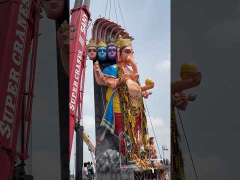 Big Ganesh Nimajjanam In Hyderabad #youtubeshorts #ytshorts #ganeshnimarjanam