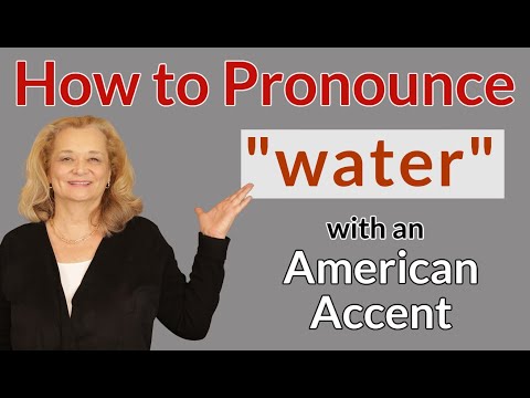 How to pronounce "water" with an American accent  #shorts