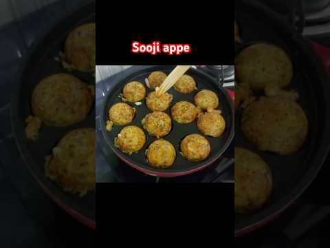 Crispy Sooji Appe 😋😋🔥🔥 #food #appe #recipe #stuffedappe #snacks #ravaapperecipe #cooking #foodie