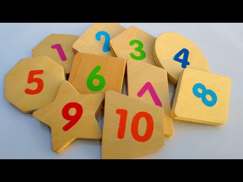 number shapes puzzle, Shapes & Numbers & Colors, 1 to 10 number puzzle, Matching Learning Puzzle