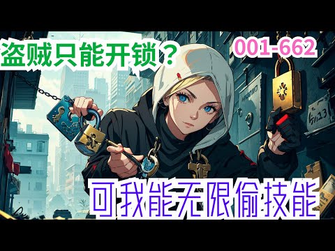 连载《盗贼只能开锁？可我能无限偷技能》第1集至第662集： 谦谦公子，温润如玉，可惜职业却是一个盗贼。 而他这个盗贼与其他只会开宝箱的盗贼不同，他多了一个唯一的技能，这让他有了无限可能！#小说推荐