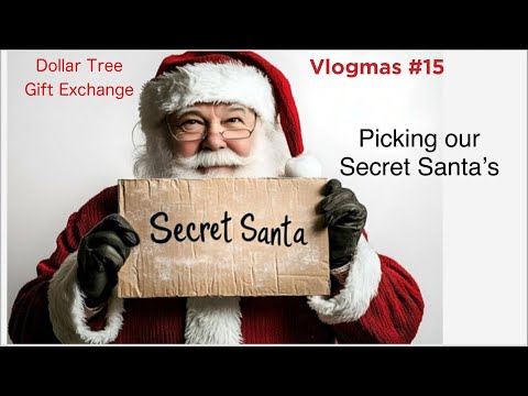 Vlogmas #15: Choosing Our Secret Santa’s // Dollar Tree Gift Exchange 💵🎁🎅🏻