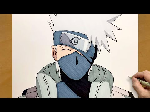 How to Draw Kakashi from Naruto || Step by Step Kakashi Drawing || Easy Anime Drawing