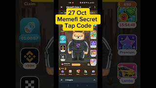 Memefi Secret Code 27 Oct | Memefi daily combo Reward Today| Memefi Daily Coin Code Today Oct 27