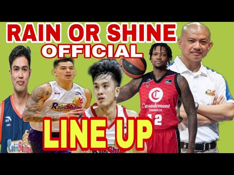 RAIN OR SHINE OFFICIAL ROSTER LINE UP OF PBA COMMISSIONERS CUP