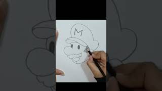 Super Mario Drawing Easy | How to Draw Super Mario | #shorts