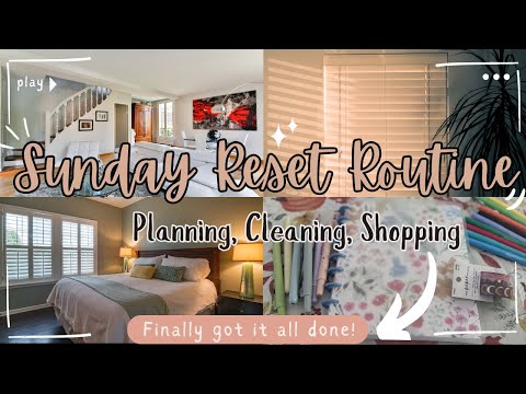 Sunday Reset Routine | Clean, Organize & Meal Prep for a Productive Week