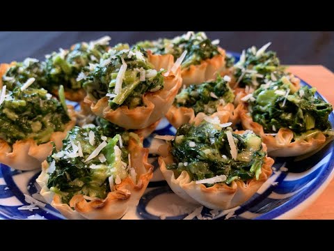 MINI SPINACH/SAMBUCA TART (EASY not from scratch!)