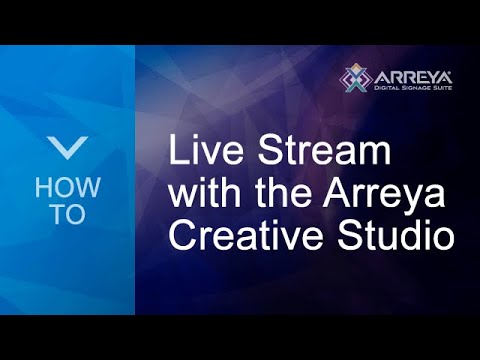 How To: Live Stream with the Arreya Creative Studio