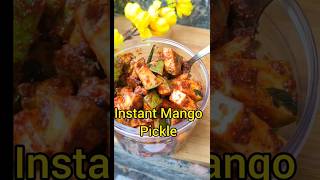 instant Mango 🥭🤤 pickle/ Mango pickle recipe/ #shorts #shortsfeed #mangopickleintelugu #mangorecipe