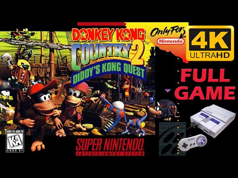 Donkey Kong Country 2: Diddy's Kong Quest [SNES] - Full Game Walkthrough / Longplay (4K60ᶠᵖˢ UHD)