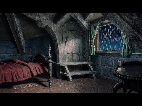 A rainy Summer night in a Cozy Cottage w/ vintage oldies playing in another room (Cottagecore) ASMR