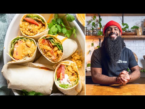 EASY, high protein Buffalo Chickpea Wrap is a MEAL PREP must! | Vegan and Vegetarian Meal Ideas