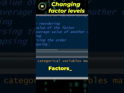 Working with factors and categorical variables #short